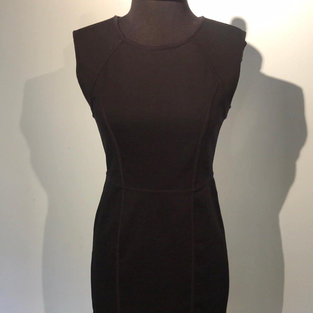 Black sheath dress